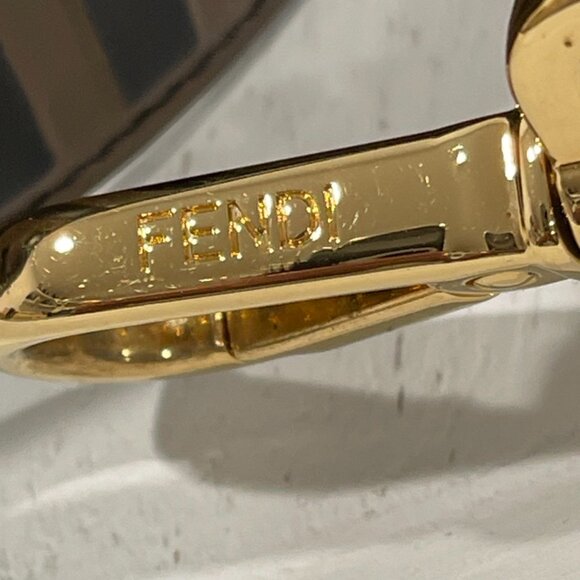 Fendi Vitello Century Bi-Color FF 1974 Embossed Strap You Maya (JB1295) - Picture 5 of 5